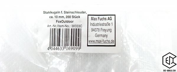 Stahlkugeln 10 mm für Steinschleuder, 200 Stück-Packung